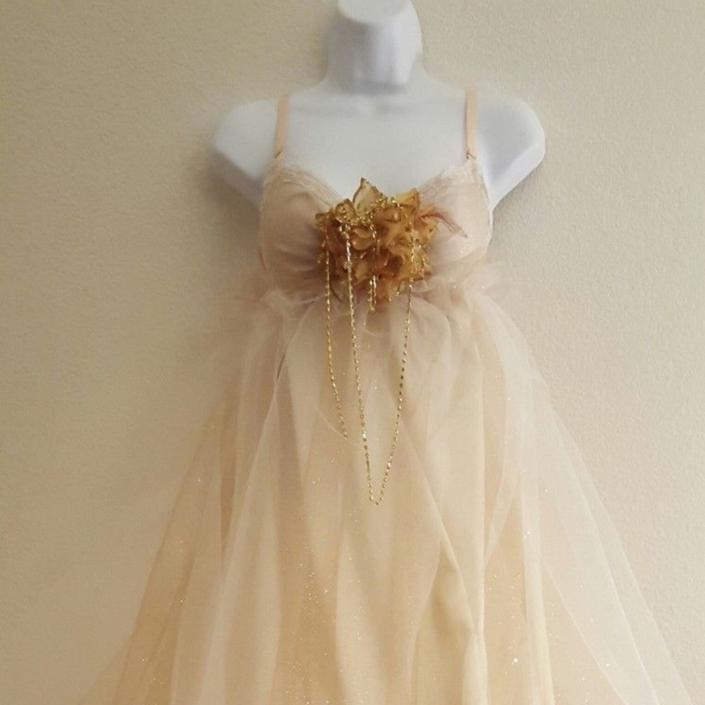 Gatsby Ivory & Gold Empire Wedding Gown